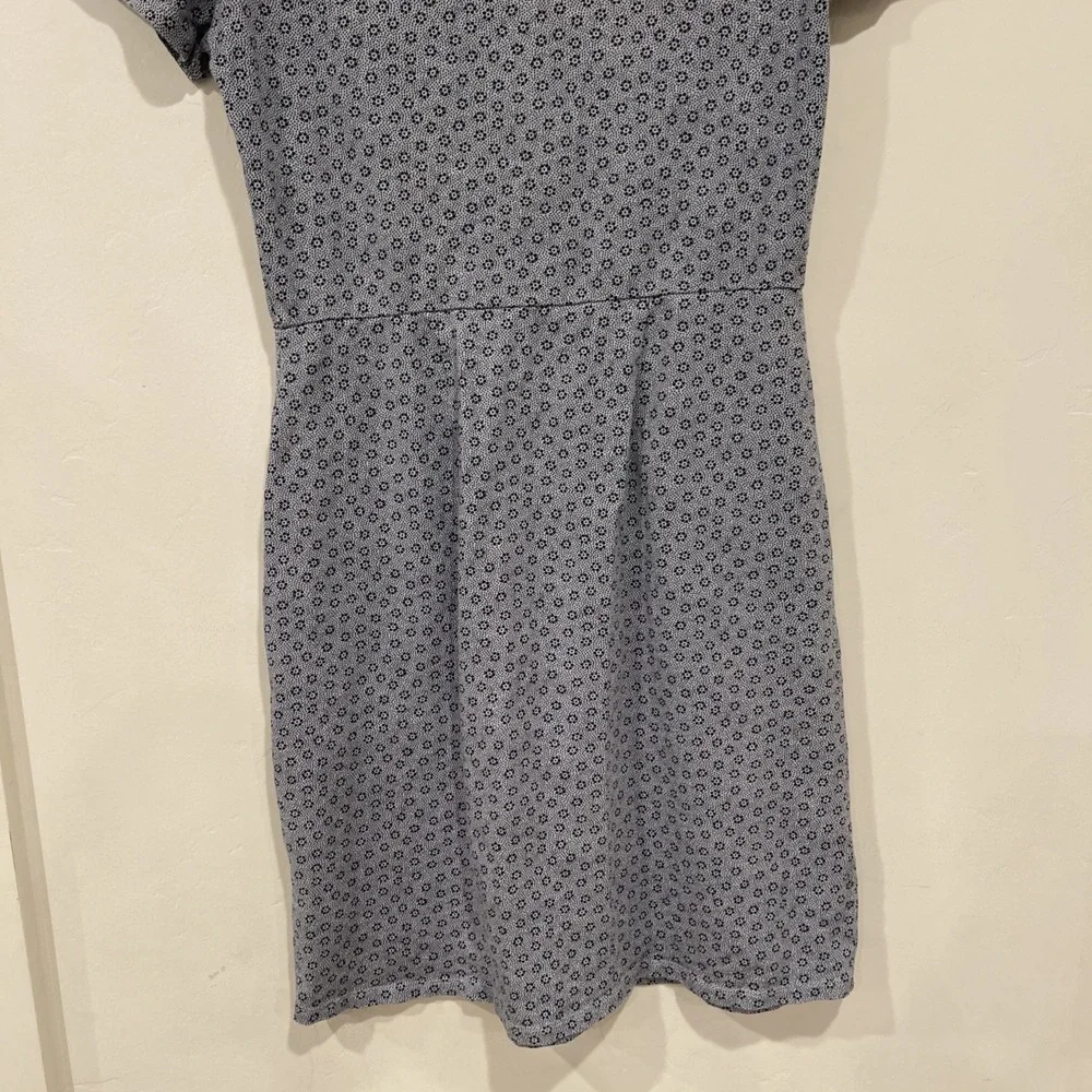 BODEN‎ Blue Micro-Print Knit Dress  Twee Preppy Cottagecore Aesthetic Sz 2